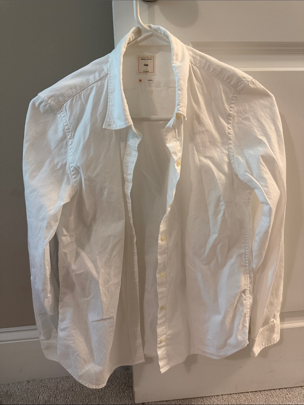 GAP White Lightweight Shirt Jacket